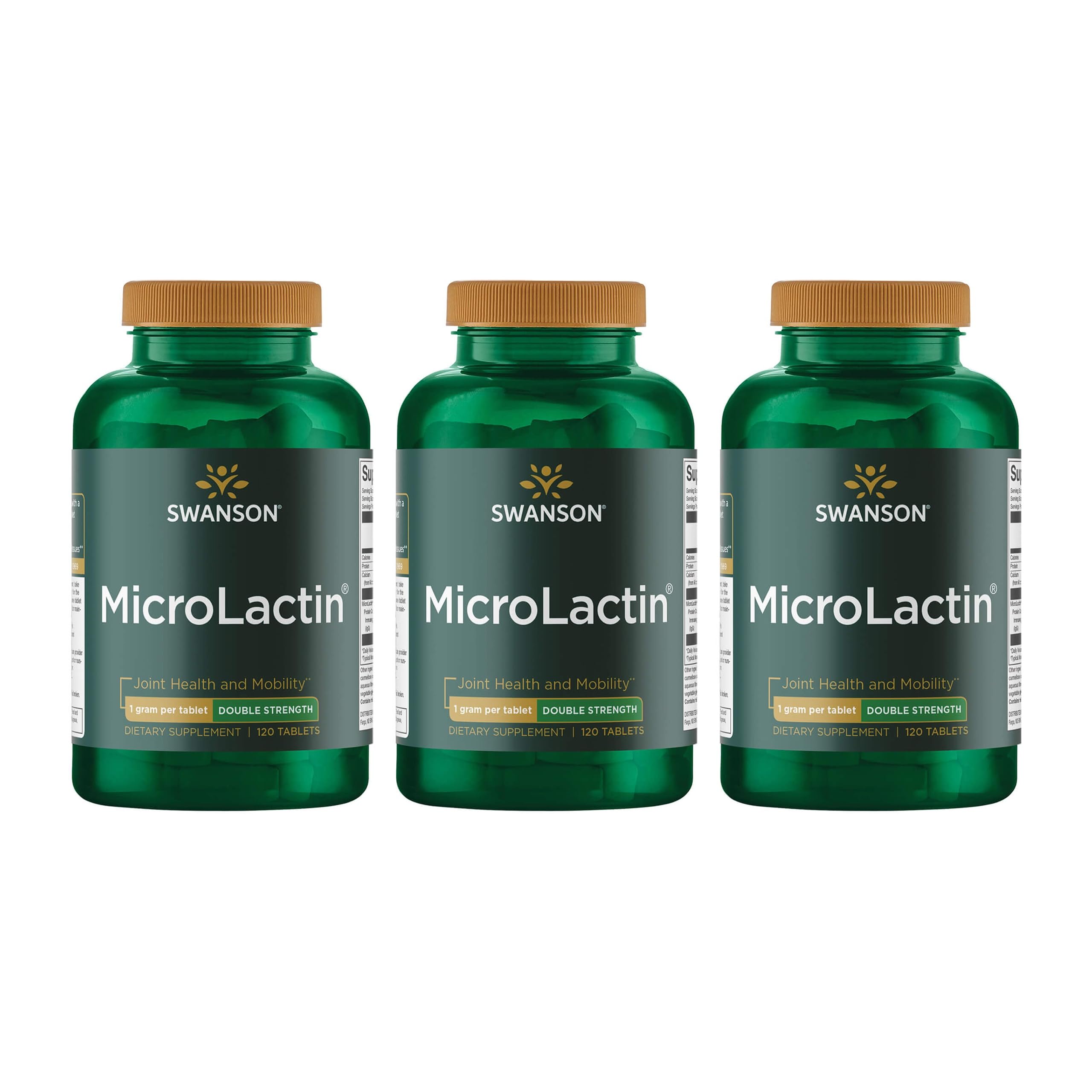 Swanson Microlactin, botella frontal, apoyo para articulaciones