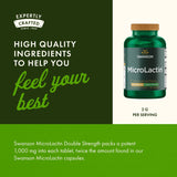 Swanson Microlactin, tabletas cercanas, dosis de 1000 mg