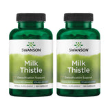 Swanson Milk Thistle, cápsulas en botella para apoyo potencial al bienestar general.