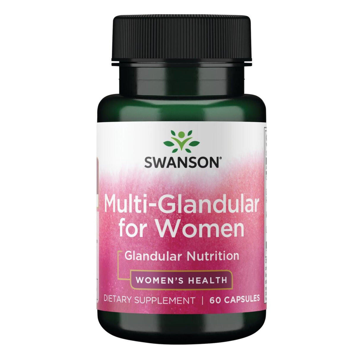 Swanson Multiglándulas cápsulas frente para uso diario en mujeres