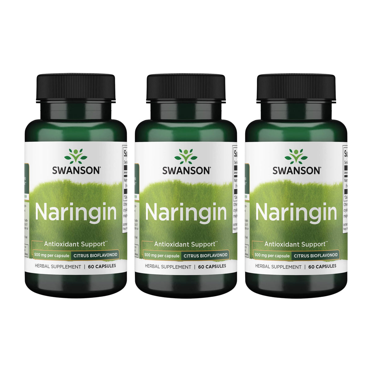 Swanson Naringin cápsulas de 500 mg, foco en cápsulas, posible apoyo antioxidante diario.