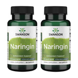 Swanson Naringin cápsulas en caja, apoyo antioxidante junto a la vitamina C.