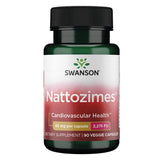 Swanson Nattozimes: botella y etiqueta visibles, apoyo a la circulación saludable.