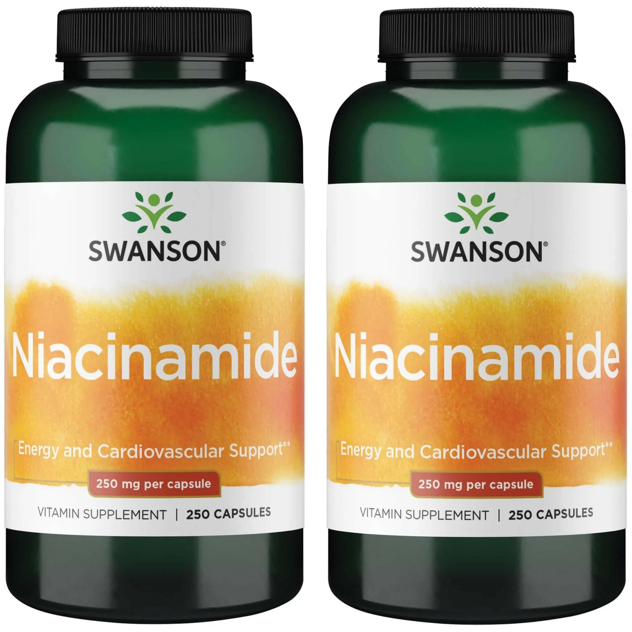 Swanson Niacinamida: cápsulas en botella para apoyo general de la salud