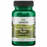 Swanson Nogal Negro Cáscaras: cápsulas de 500 mg para apoyar la digestión diaria