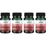 Swanson Octacosanol 20 mg, cápsulas en bote, posible apoyo para la salud cardiovascular.