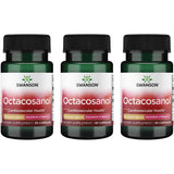 Swanson Octacosanol, botella con 30 cápsulas, posible apoyo a la salud cardiovascular.
