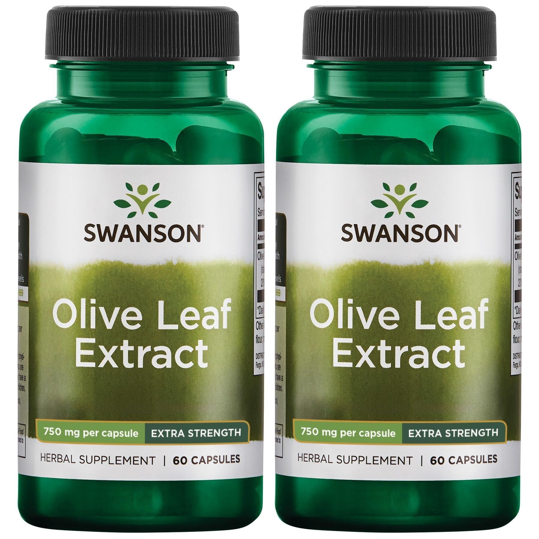 Swanson Olive Leaf Extract cápsulas de 60, apoyo natural al sistema inmunológico.