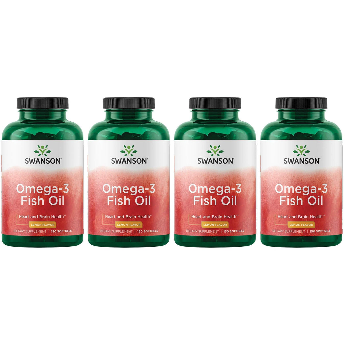 Swanson Omega-3 botella-vertido apoyo potencial para corazón y mente con sabor a limón