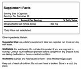 Swanson Ortiga extracto: cápsulas de 400 mg para soporte urinario y respiratorio.