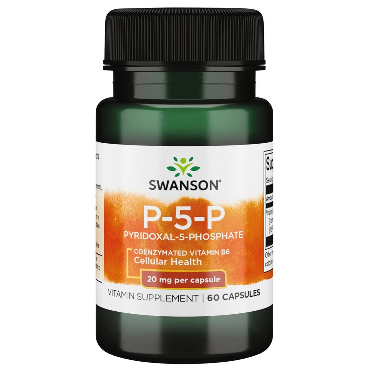 Swanson P-5-P botella de 60 cápsulas para suplementación diaria