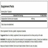 Capsulas Swanson Catuaba 465 mg, presentación de 120 cápsulas para uso diario