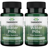Pastillas de agua Swanson en botella para apoyar el equilibrio de fluidos y confort diario.