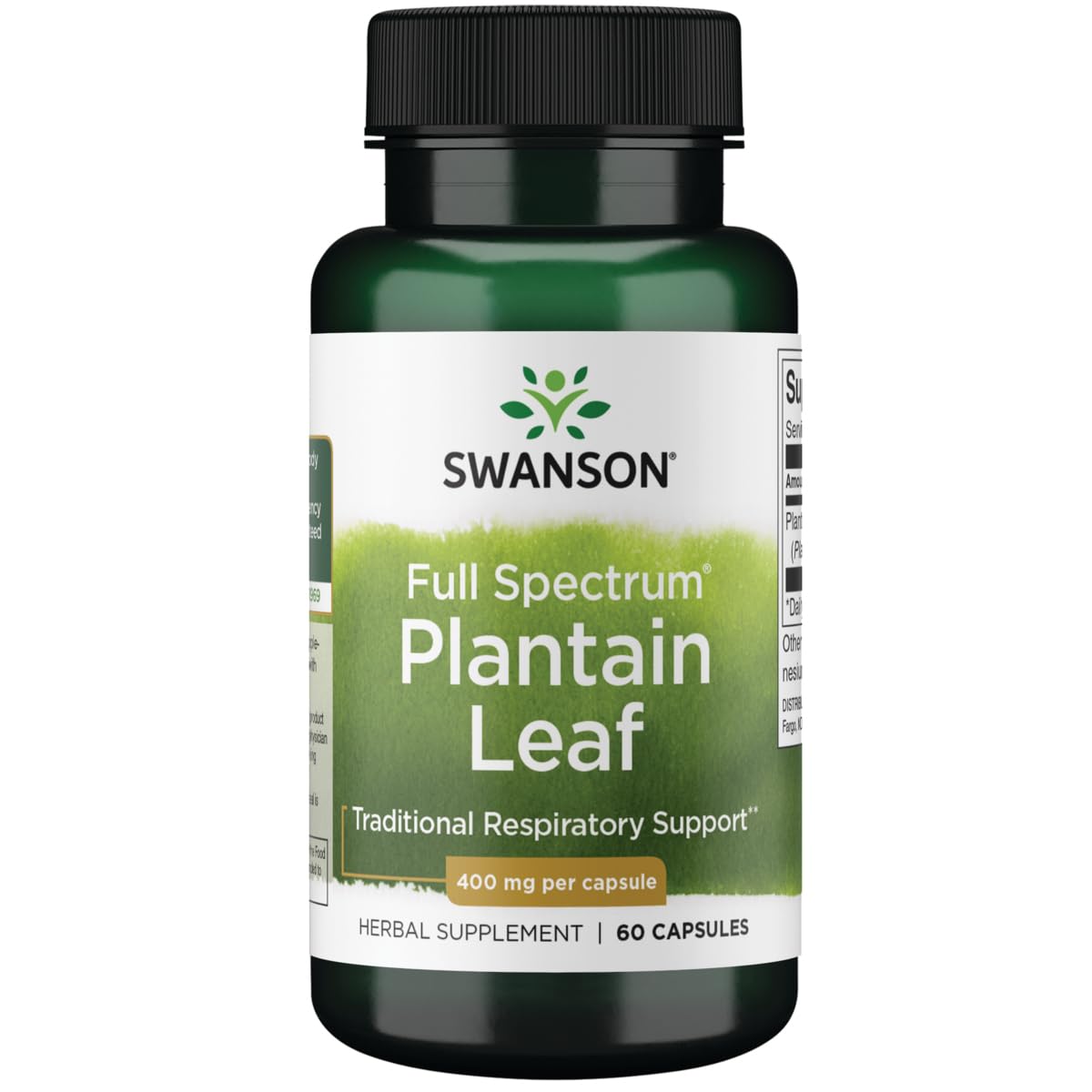 Swanson Plantago Mayor: hoja de Plantago Major para apoyo diario al bienestar