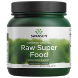 Swanson polvo de alimento orgánico crudo en bote, apoyo antioxidante para energía diaria.