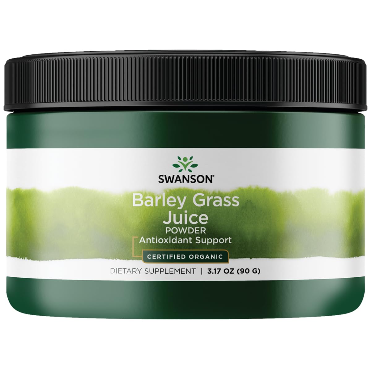 Swanson polvo jugo cebada orgánica para batidos diarios, aporte antioxidante.