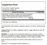 Swanson Premium Brand Nootrópico para el cerebro: etiqueta Neumentix con información de ingredientes.