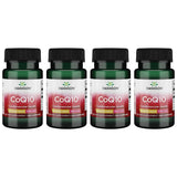 Swanson CoQ10 Mini Cap frente a la botella: apoyo diario al sistema cardiovascular.