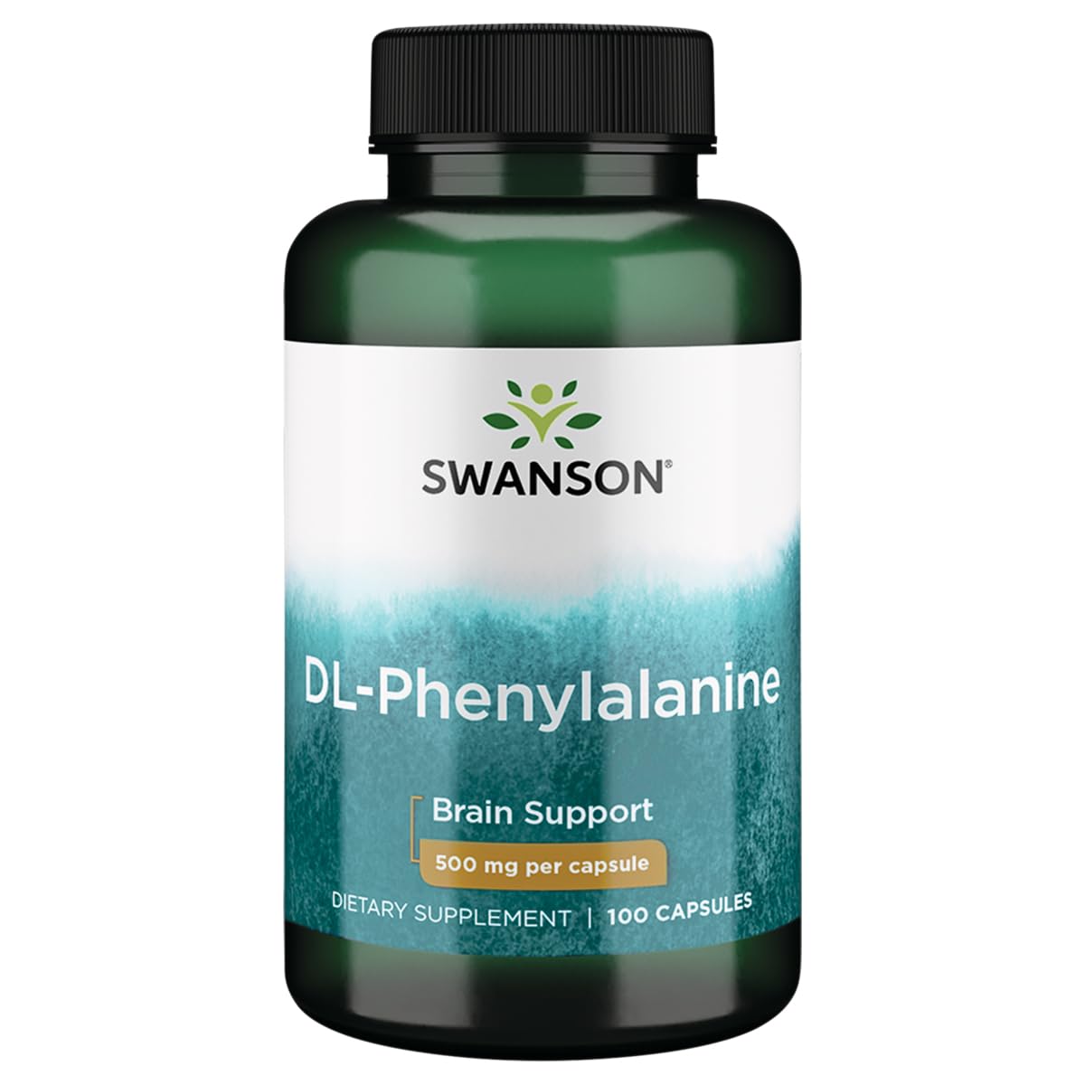 Swanson Premium Brand Suntheanine cápsulas de 200 mg para apoyo calmante y enfoque.