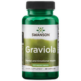 Swanson Graviola 530 mg cápsulas: apoyo al sistema inmunológico y salud digestiva.