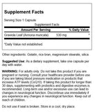 Swanson Graviola 530 mg envase: almacenamiento práctico y relajación ocasional.