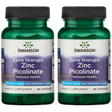 Swanson Premium Zinc Picolinato en botella para soporte inmune diario.