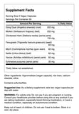 Swanson Prime Lung: etiqueta transparente sin ingredientes ocultos