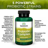 Swanson Probiotic Complex uso diario para bienestar digestivo.