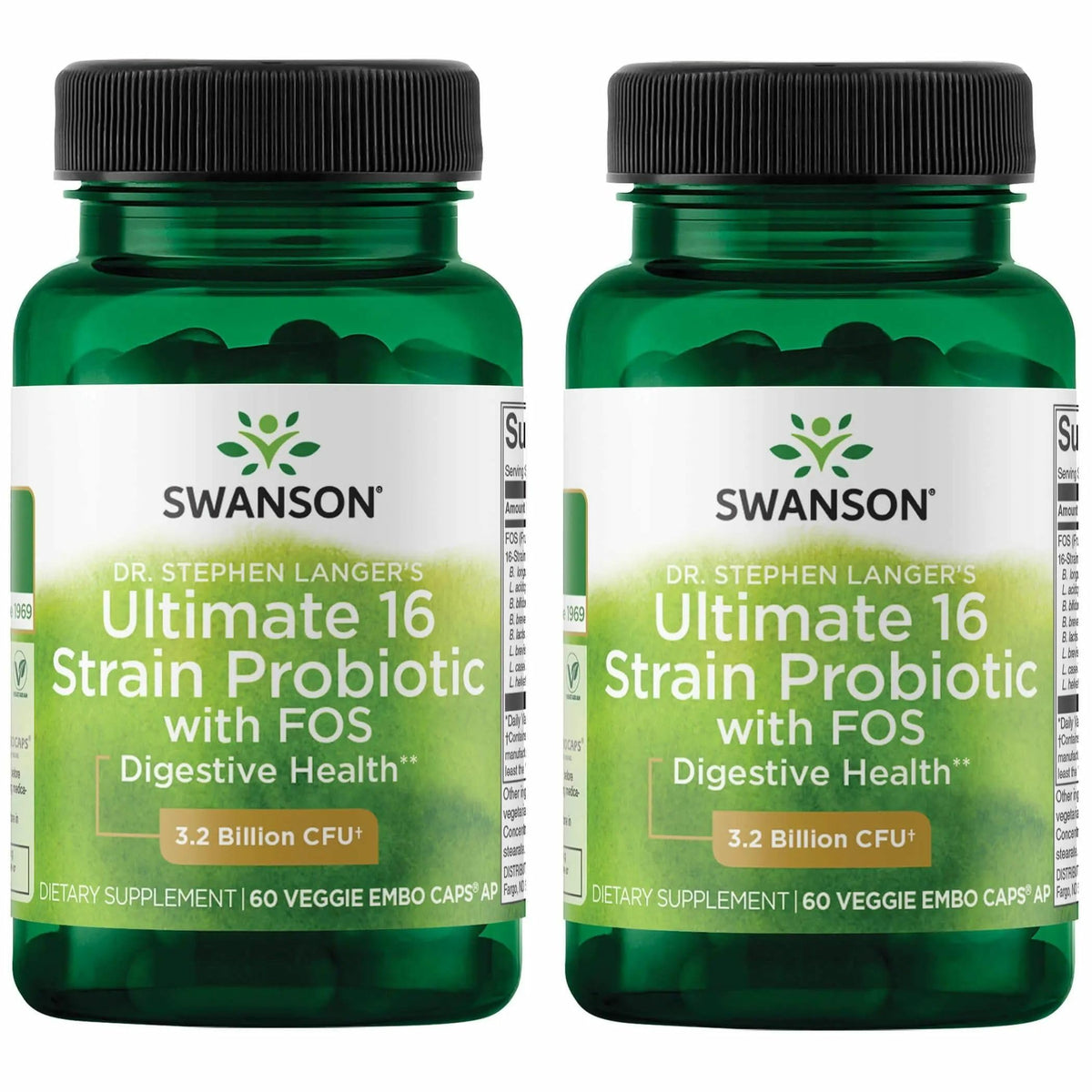 Swanson probiótico 16 cepas en botella, apoyo digestivo diario