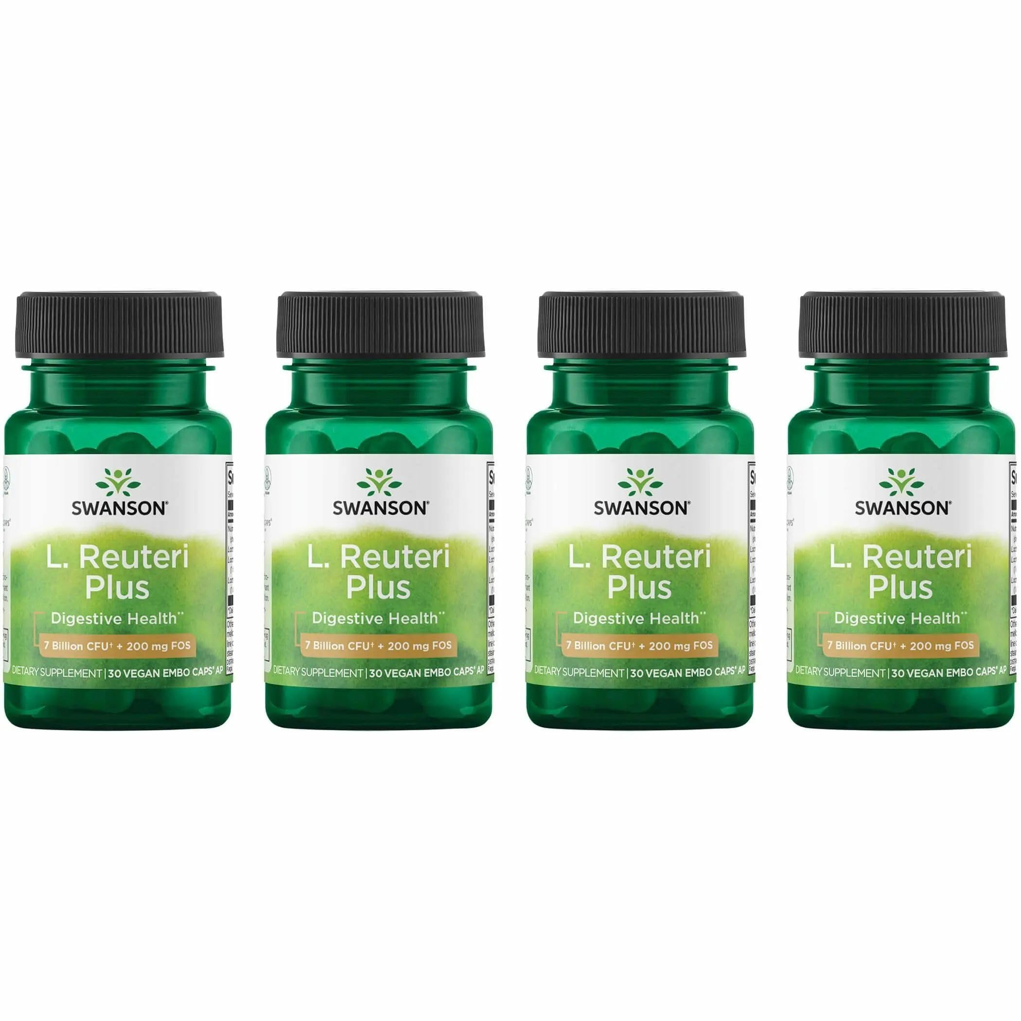 Swanson L. Reuteri en cápsulas veganas para equilibrio intestinal.