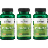 Probiótico Swanson para salud digestiva, soporte inmune y viaje cómodo.