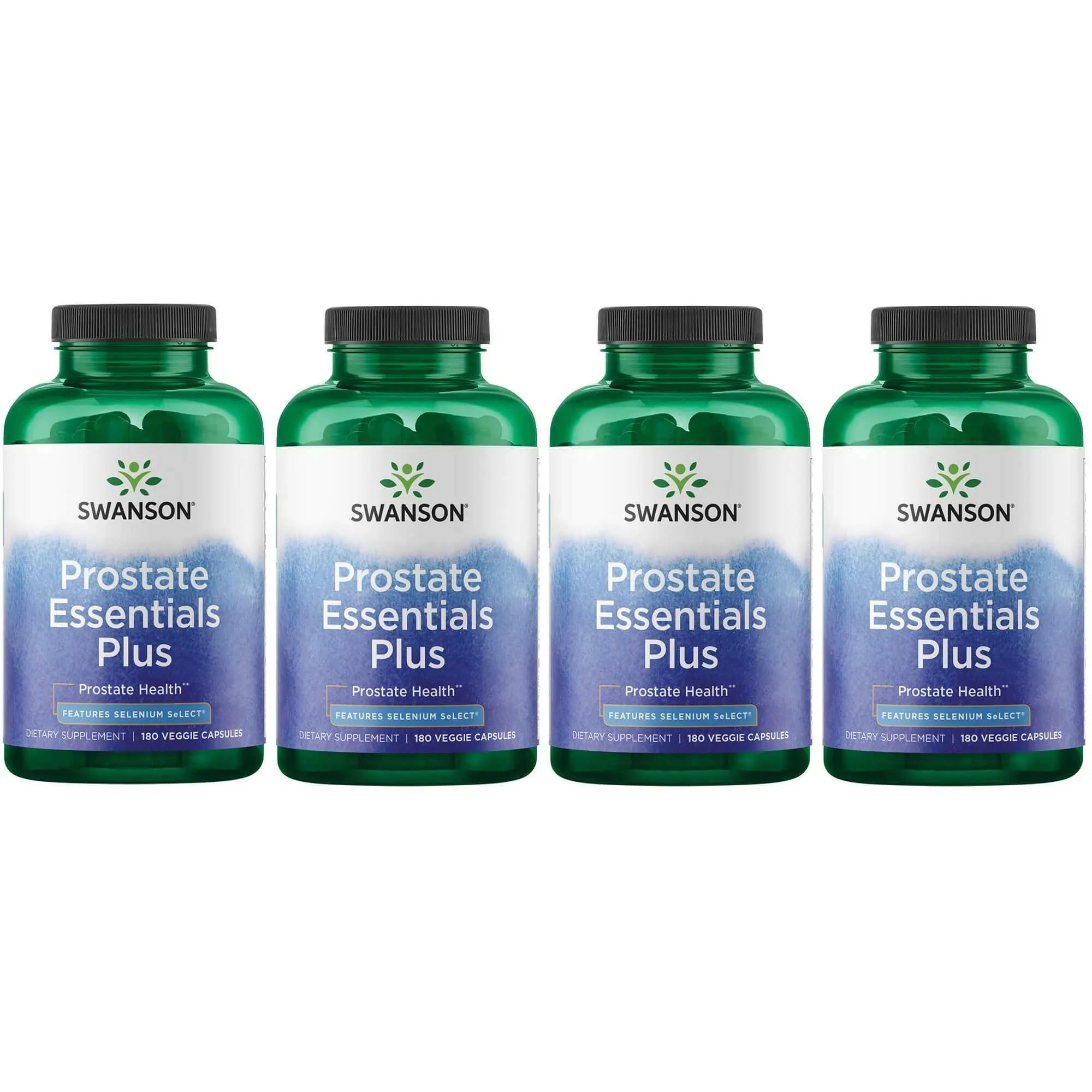 Swanson Prostate Essentials Plus: botella de cápsulas para apoyo prostático diario