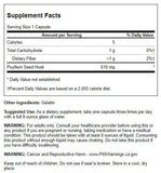 Swanson Psyllium en caja, cápsulas de 610 mg para apoyar el tránsito intestinal.