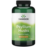 Swanson Psyllium en cápsulas, fuente de fibra soluble para apoyo digestivo diario.