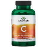 Swanson PureWay-Vitamina C 500 mg con bioflavonoides, botella de 90 cápsulas para apoyo inmune.