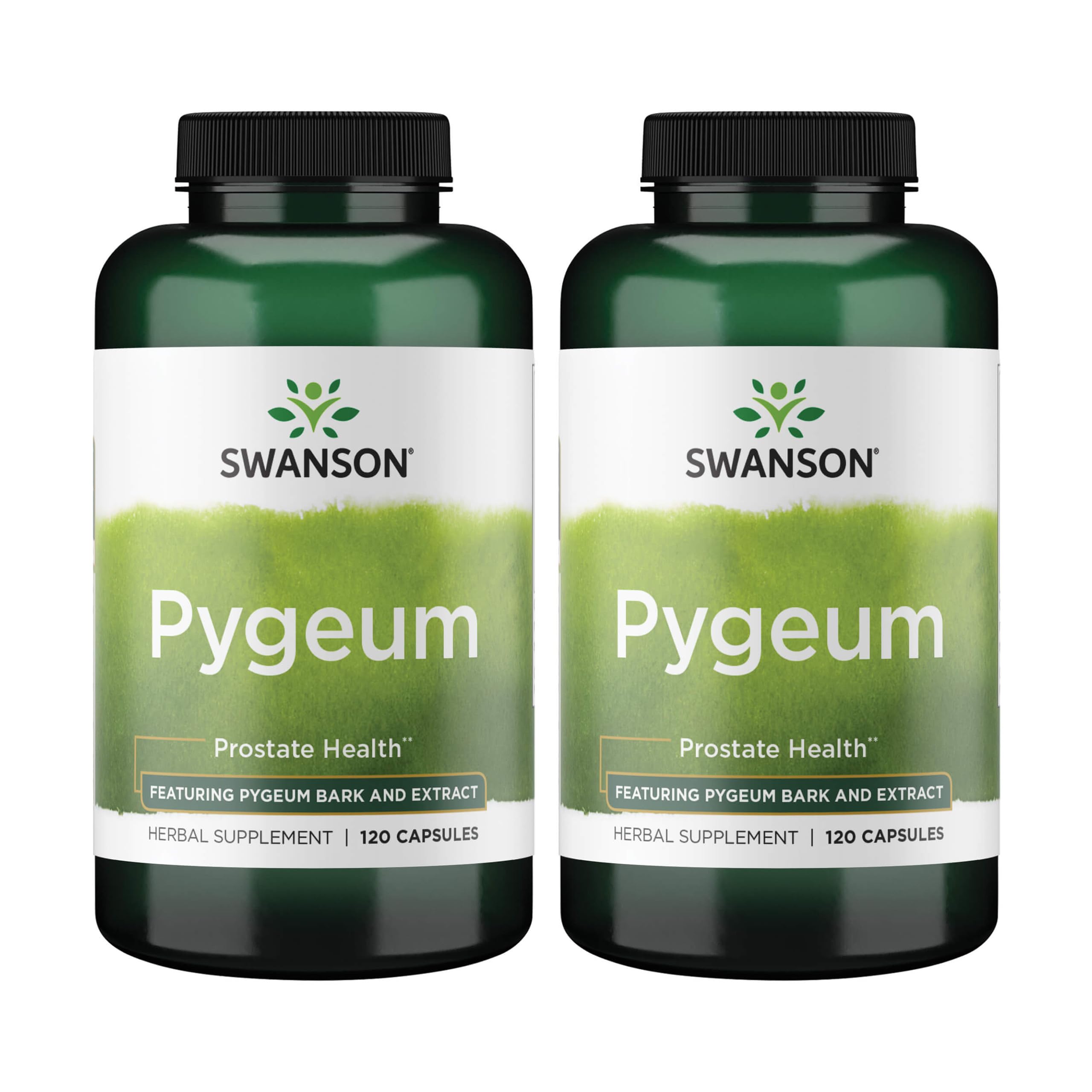 Swanson Pygeum: botella doble para uso diario.
