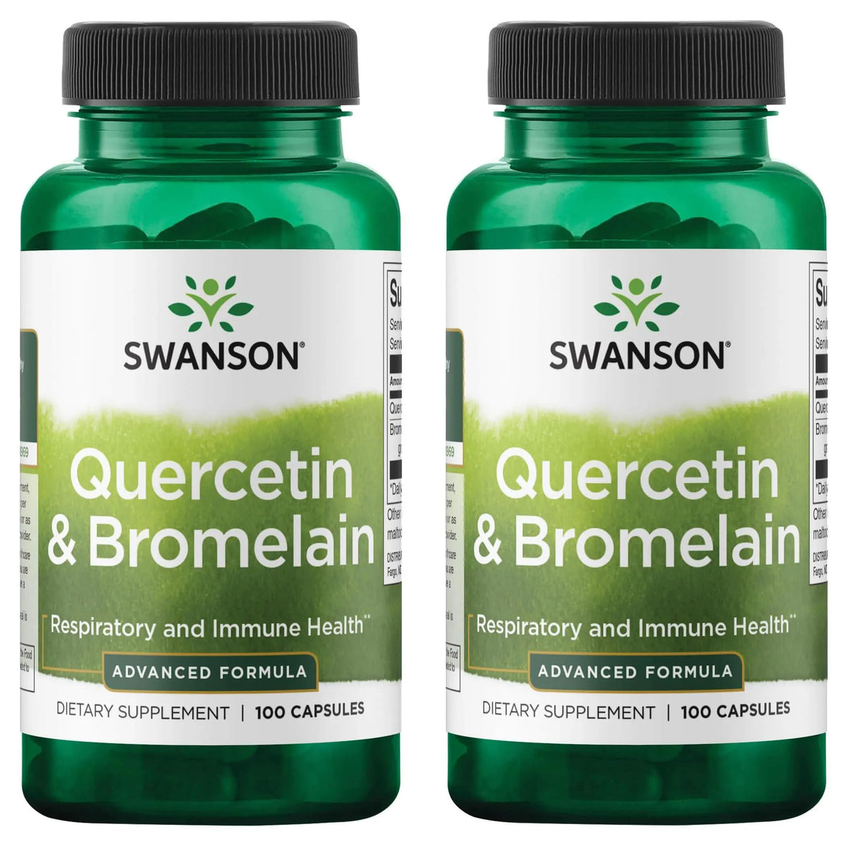 Cápsulas Swanson Quercetina-Bromelina para apoyo respiratorio diario