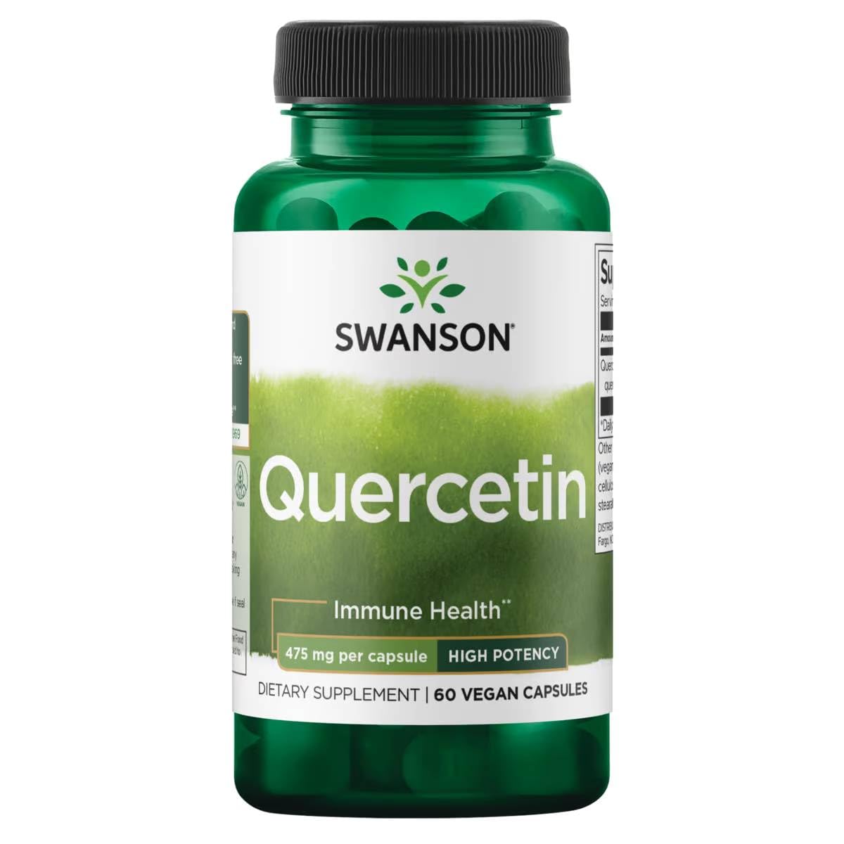 Swanson quercetina cápsulas vegetales, apoyo antioxidante diario para tu bienestar