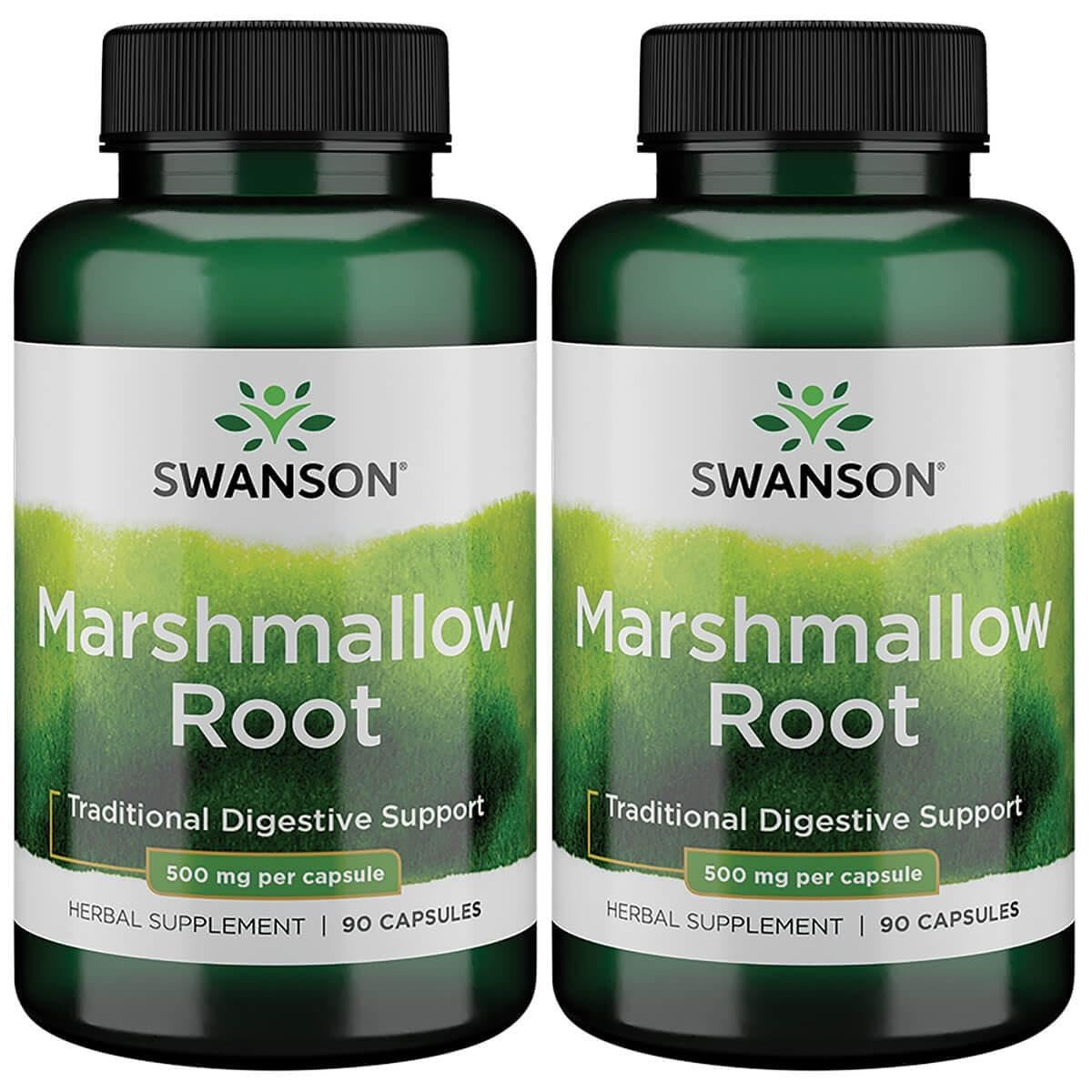 Swanson Raíz de Malvavisco, frasco 500 mg, soporte respiratorio.
