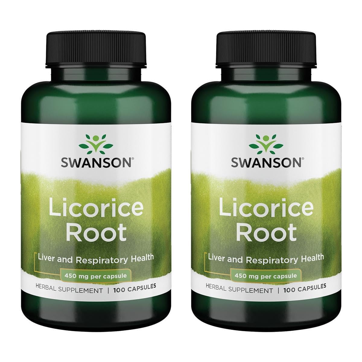 Swanson Regaliz raíz 450 mg, cápsulas; apoyo digestivo suave y bienestar general.