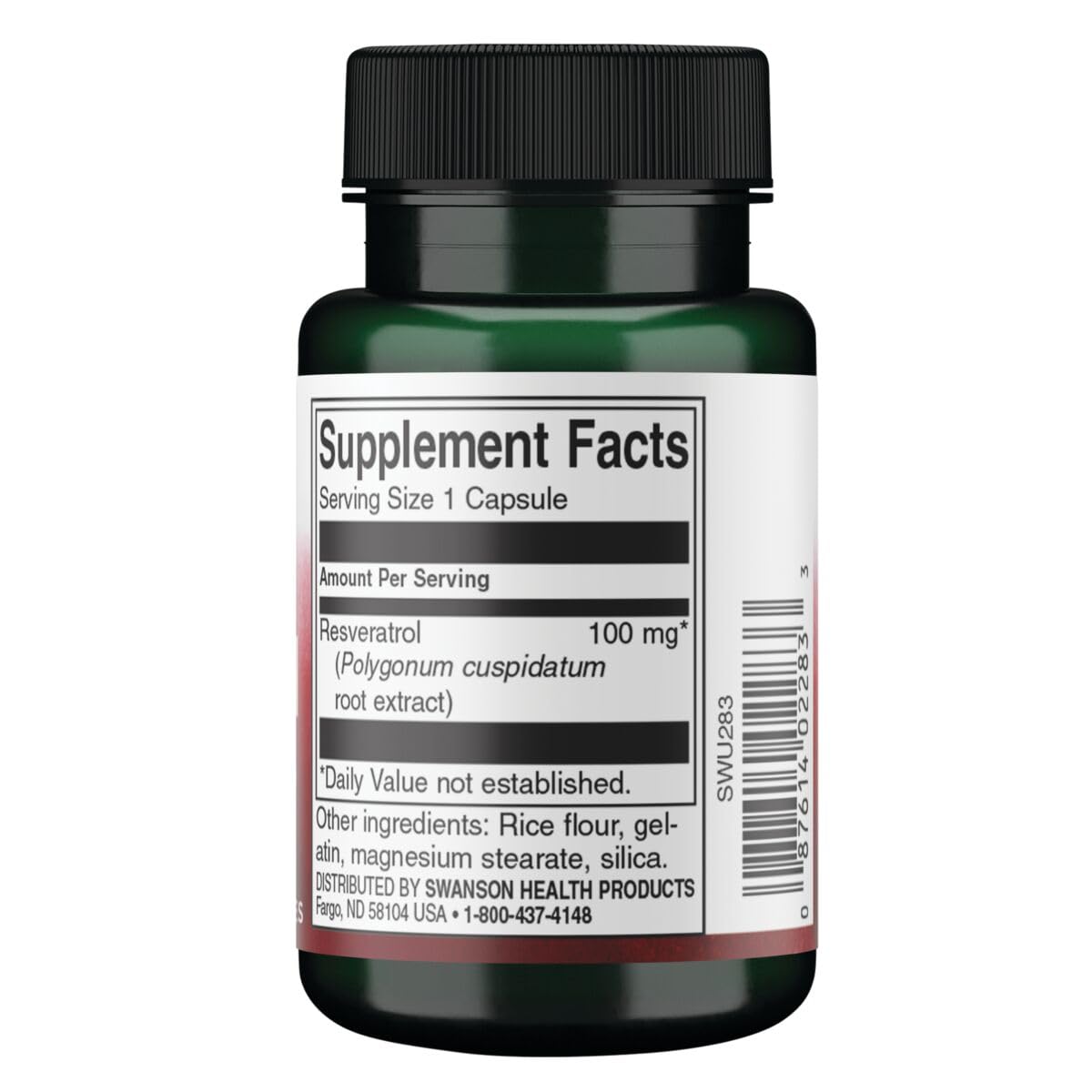 Swanson Resveratrol 100, cápsulas, posible beneficio para bienestar cardiovascular cotidiano