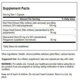 Cápsulas Swanson Resveratrol Complex para uso diario y bienestar