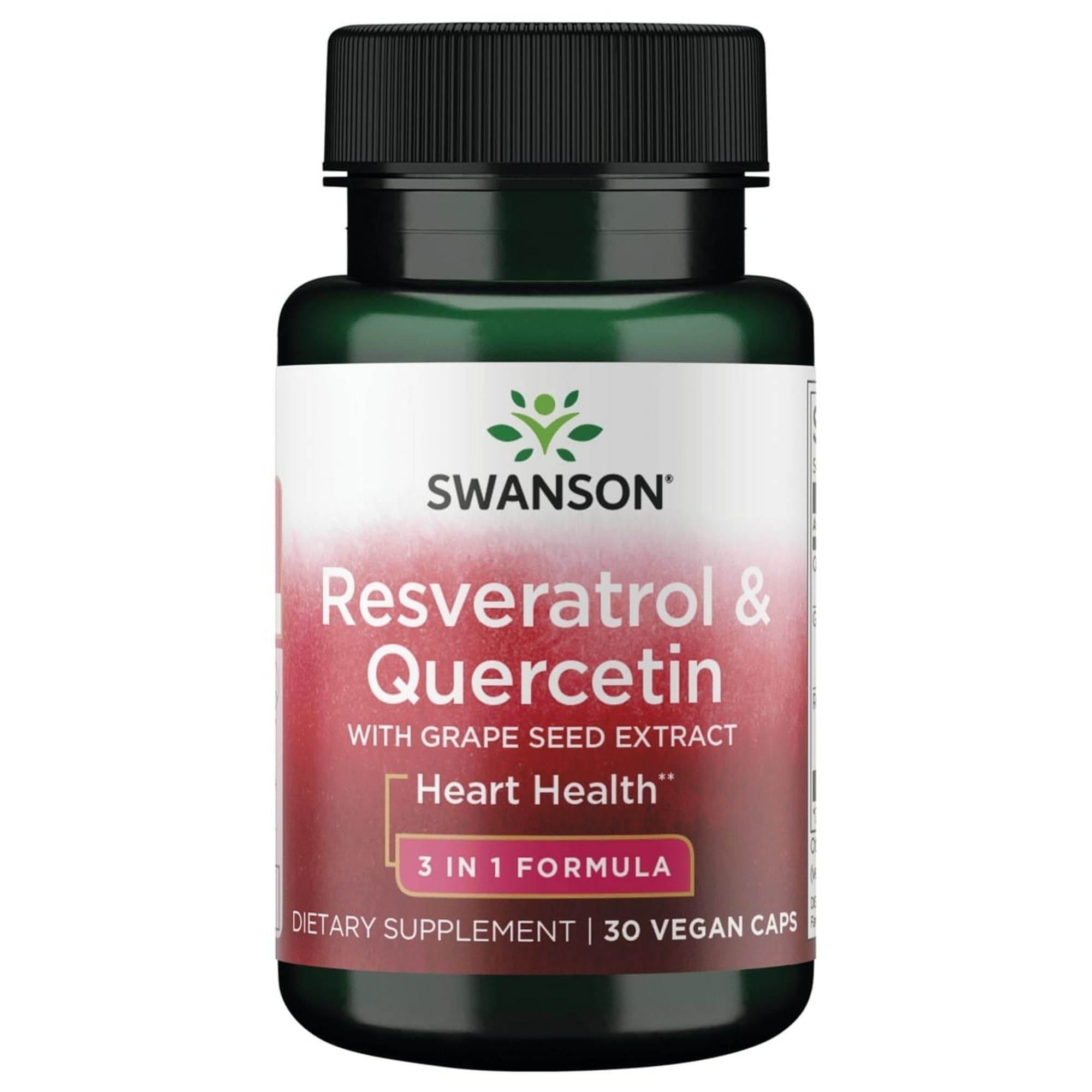 Swanson Resveratrol y Quercetina botella: cápsulas para apoyo antioxidante diario