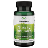 Swanson Ruibarbo de Turquía: cápsulas digestivas para apoyo intestinal diario