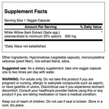 Capsula Swanson con 25% de salicina para apoyo de articulaciones