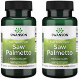 Swanson Saw Palmetto botella frontal mostrando el envase y etiqueta