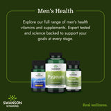 Swanson Saw Palmetto, cápsulas alineadas para dosificación diaria.