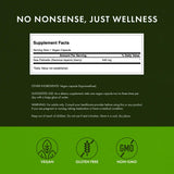 Etiqueta de Swanson Saw Palmetto que resalta la fórmula de espectro completo para uso consciente.