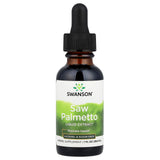 Swanson Saw Palmetto líquido, botella-vertido, ideal para dosis diaria sin píldoras