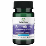 Swanson Selenio 200 mcg cápsulas en botella, posible apoyo antioxidante diario